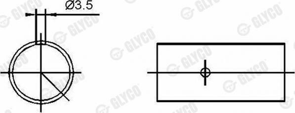 553422SEMI Glyco Втулка верхньої головки шатуна