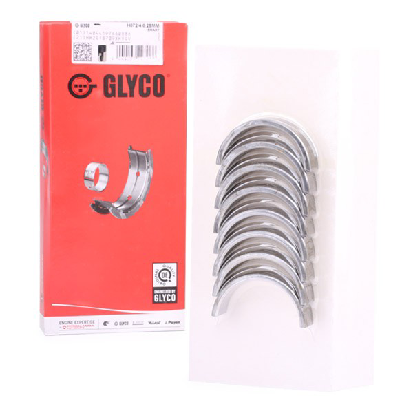 Вкладиші коленвала, корінні, комплект, 1-й ремонт (+0,25) Glyco H0724025MM ціна, від 32.15 USD