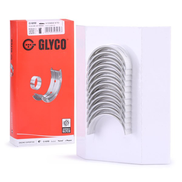 H10956STD Glyco Вкладиші коленвала, корінні, комплект, стандарт (STD)
