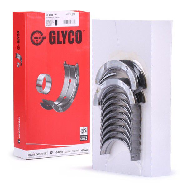 Вкладиші коленвала, корінні, комплект, стандарт (STD) Glyco H9015STD ціна, від 18.09 USD