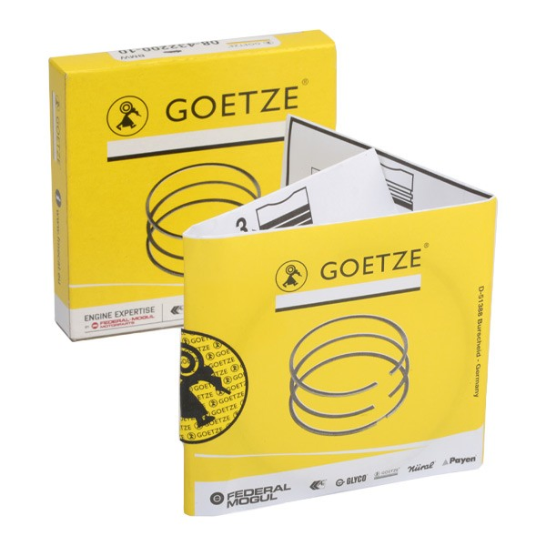 Комплект поршневих кілець на 1 циліндр, STD. Goetze 0843220010