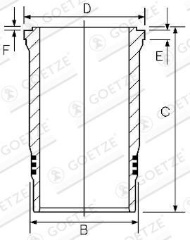 Гільза поршнева MAN 51012010417 ціна, від 53.59 USD