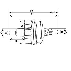 Купити Шків генератора Volkswagen Jetta II 19E, 1G2, 165, 167