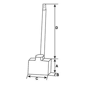 Щітка на стартер на BMW 7  E38