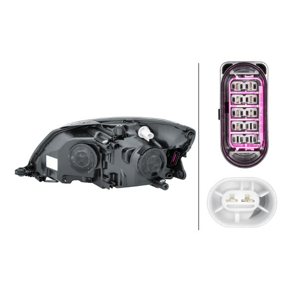 Основна фара - вставка HELLA 1EL010417381 ціна, від 122.19 USD