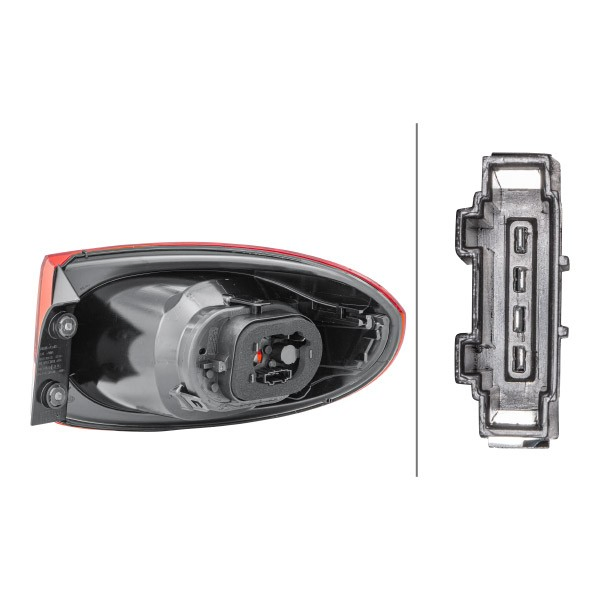 Задня ліва зовнішня фара HELLA 2SD009691091 ціна, від 60.90 USD