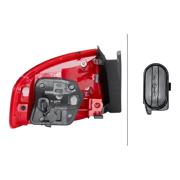 Фара задня права зовнішня HELLA 2VA010085101 ціна, від 88.28 USD