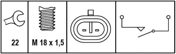 Купити Датчик заднього ходу Fiat 500  312
