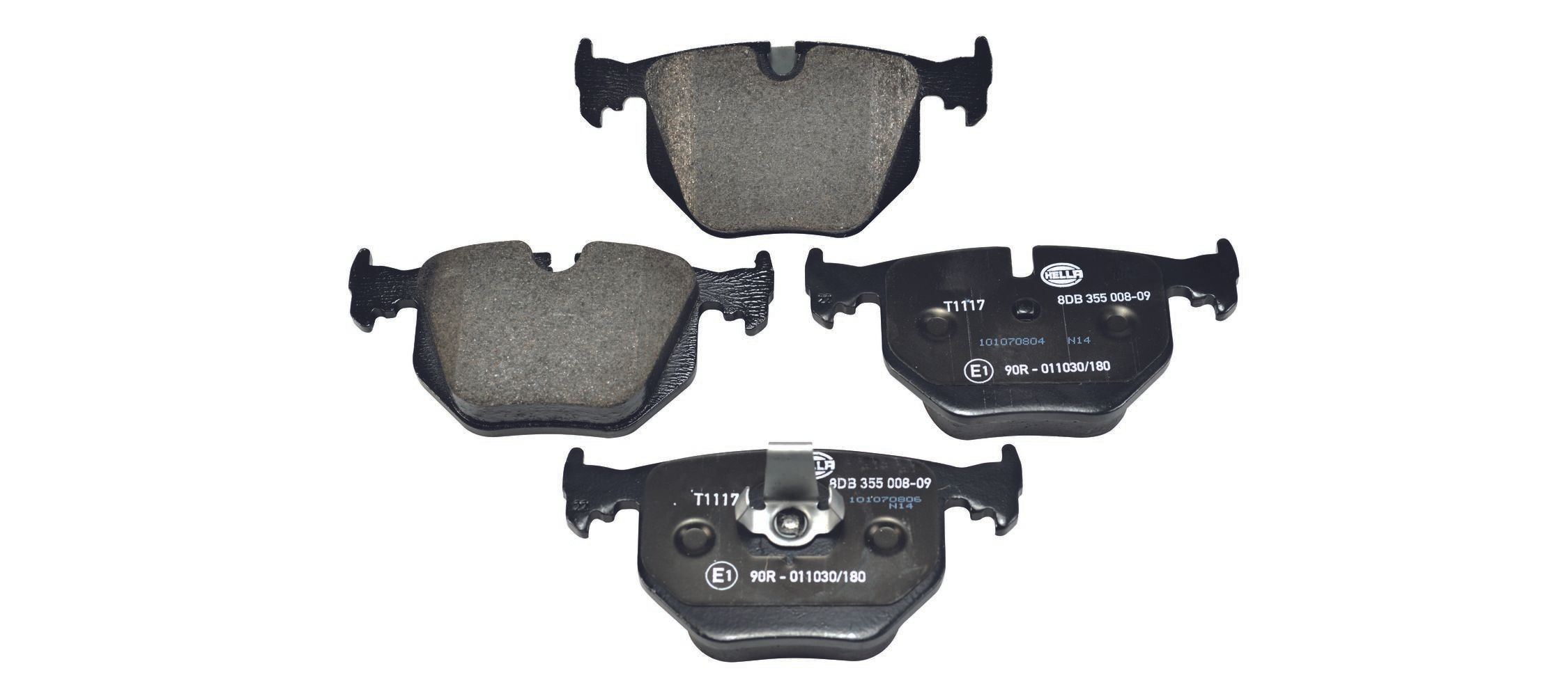 Задні гальмівні колодки HELLA 8DB355008091 ціна, від 33.52 USD