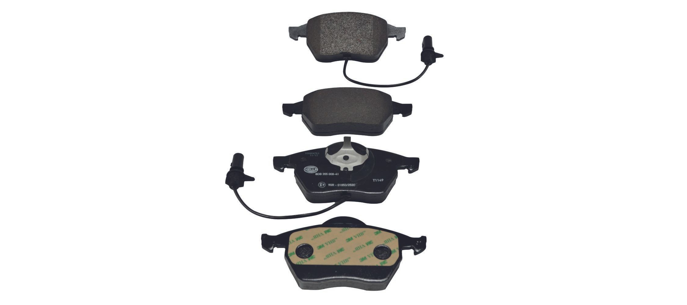 Передні тормозні колодки 8DB355008411 HELLA