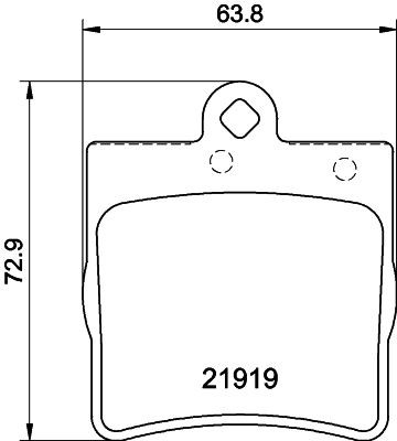 Купити 8DB355008461 HELLA Задні колодки