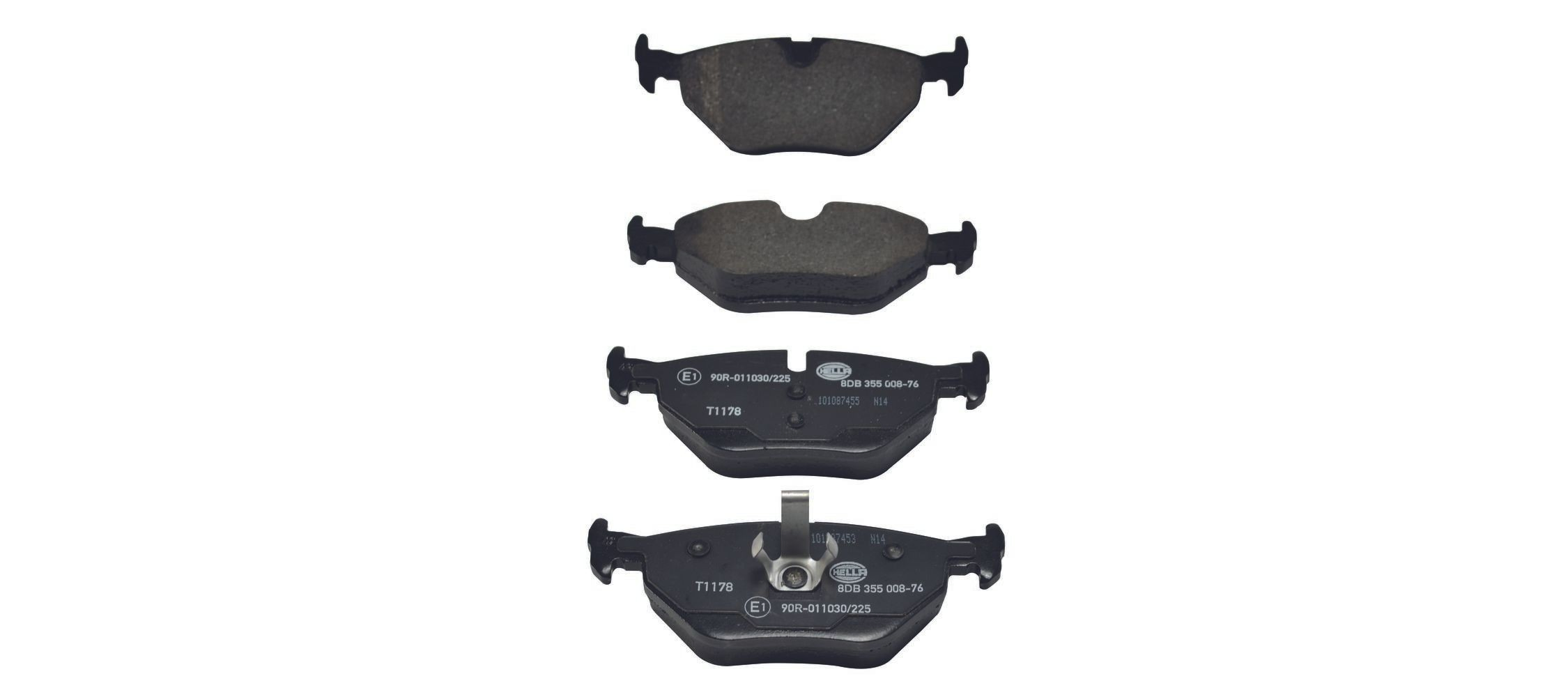 8DB355008761 HELLA Колодки гальмівні задні, дискові
