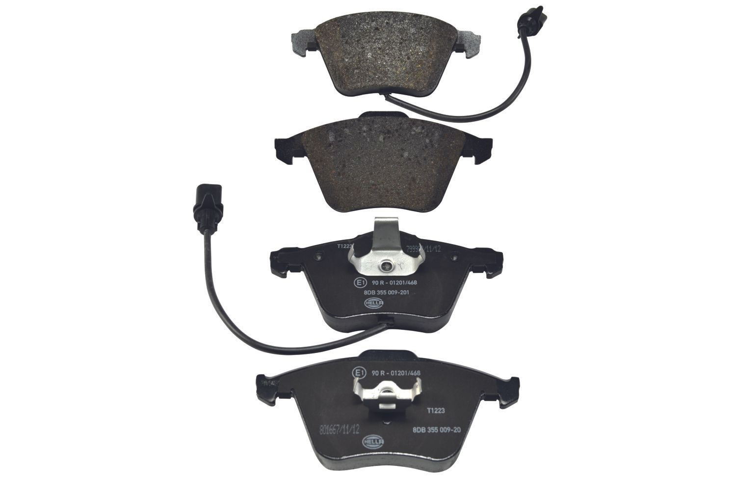 Купити 8DB355009201 HELLA Колодки гальмівні передні, дискові