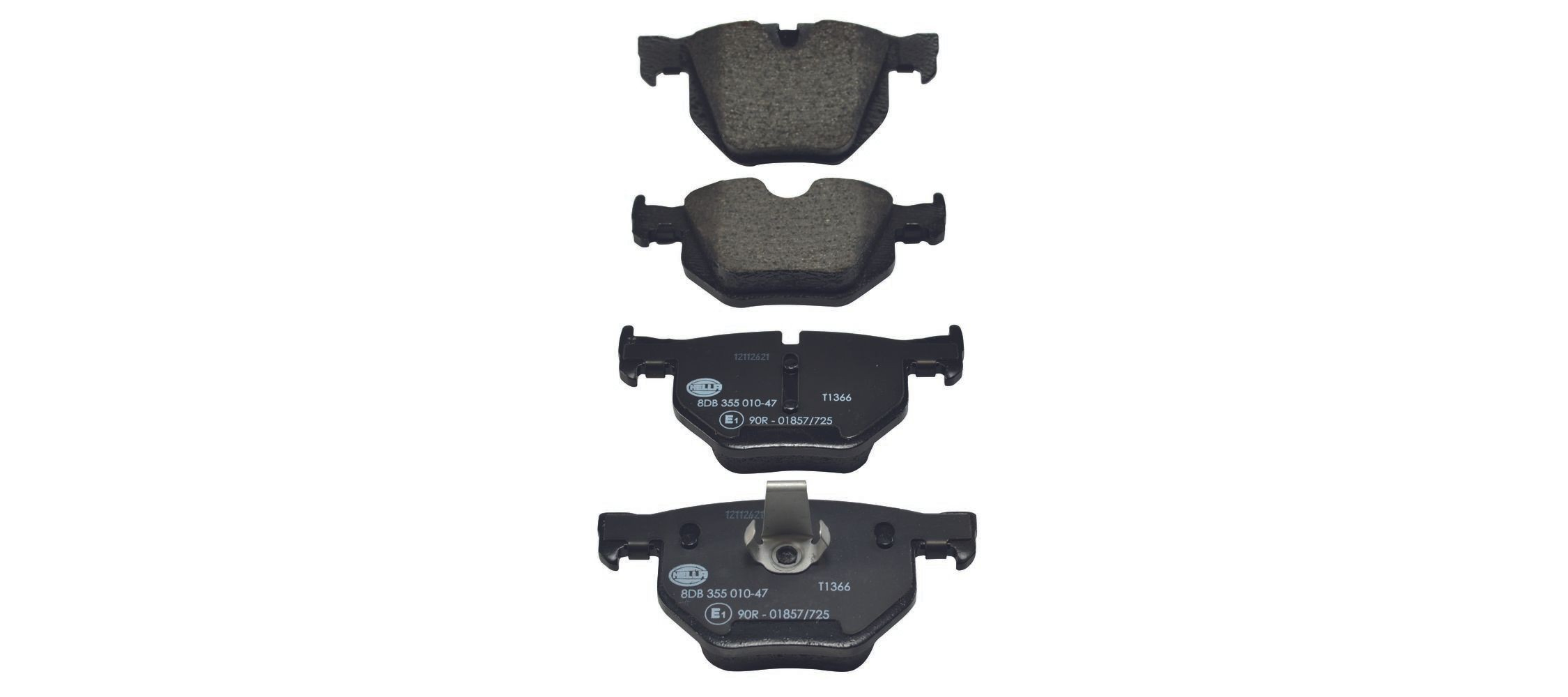 Задні гальмівні колодки HELLA 8DB355010471 ціна, від 33.54 USD