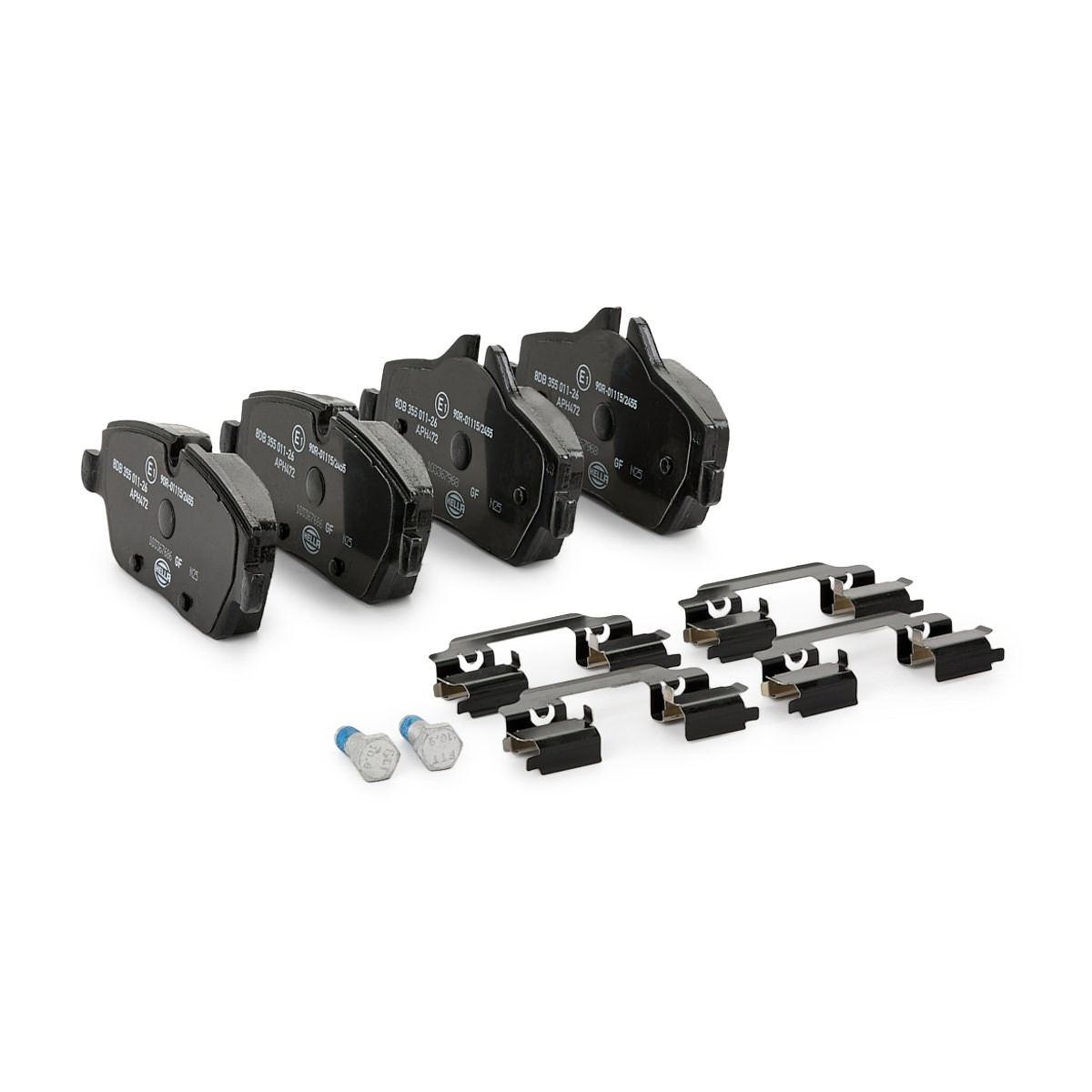 Передні тормозні колодки 8DB355011261 HELLA