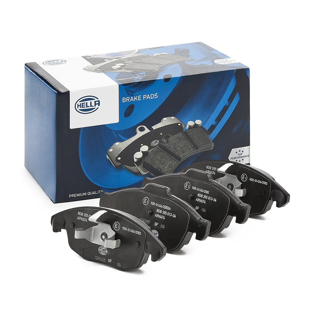Гальмівні колодки HELLA 8DB355013341 ціна, від 19.35 USD