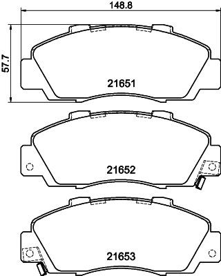 Гальмівні колодки HELLA 8DB355016441 ціна, від 20.16 USD