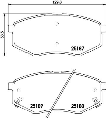 Гальмівні колодки HELLA 8DB355019791 ціна, від 22.80 USD