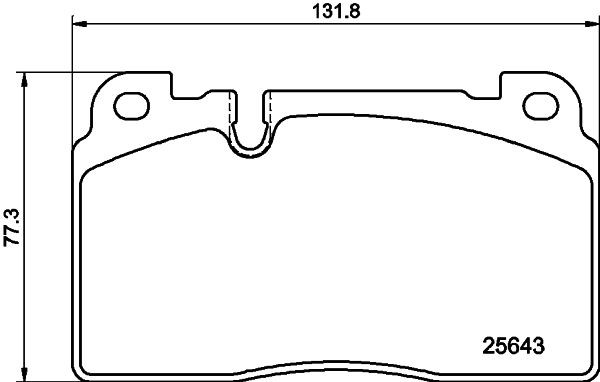 8DB355020241 HELLA Передні гальмівні колодки