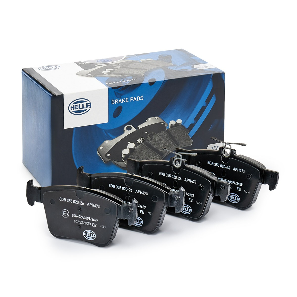 Купити 8DB355020261 HELLA Задні колодки