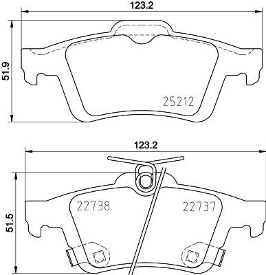 Купити Задні гальмівні колодки Ford Focus III CB8