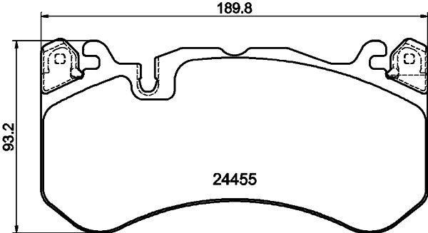 Передні гальмівні колодки на Mercedes ML/GLE  C292