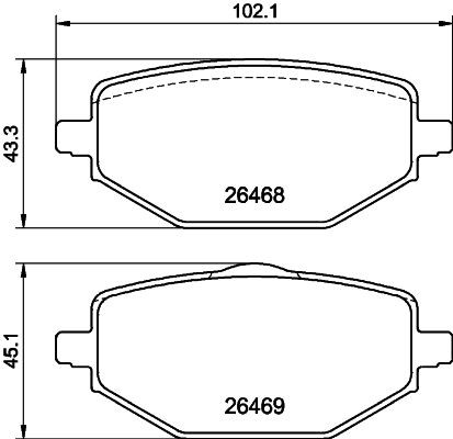 Купити S7011044 Polcar Задні колодки