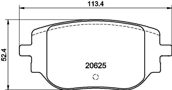 Задні дискові колодки Fiat/Alfa/Lancia 155253722