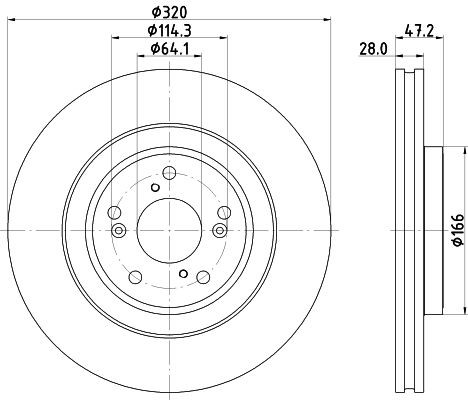 Купити 8DD355132241 HELLA Ротор гальмівний