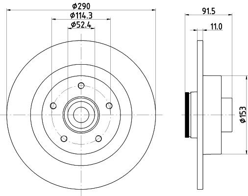 8DD355133241 HELLA Дискові гальма