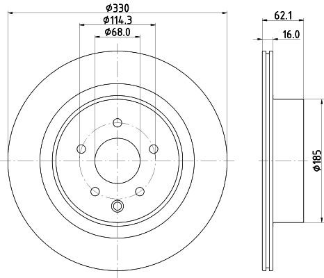 Задні дискові гальма HELLA 8DD355133291 ціна, від 63.65 USD