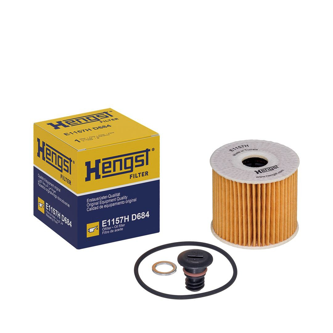 Масляний фільтр двигуна Hengst E1157HD684 ціна, від 8.88 USD