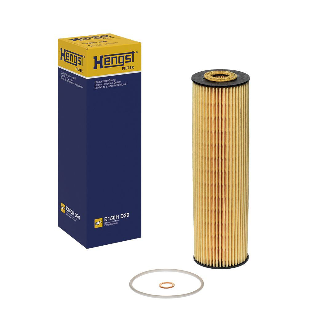 Масляний фільтр двигуна Hengst E150HD26 ціна, від 7.83 USD
