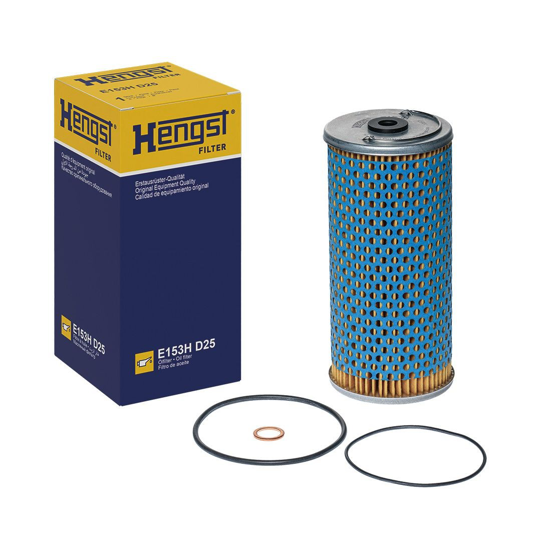 Масляний фільтр двигуна Hengst E153HD25 ціна, від 8.34 USD