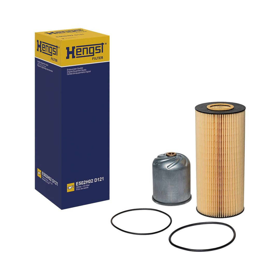 Масляний фільтр двигуна Hengst E502H02D121 ціна, від 52.48 USD