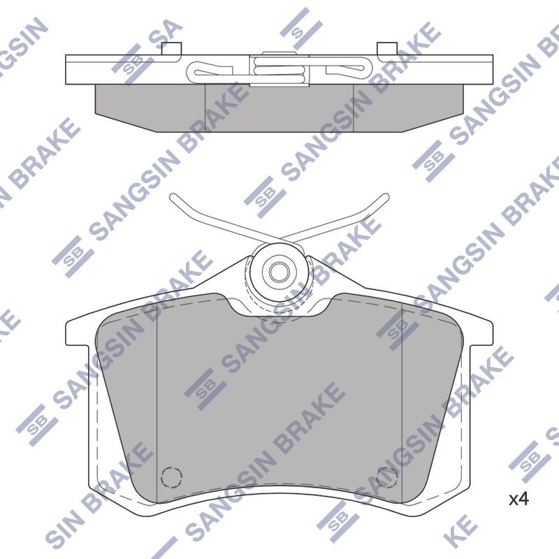 1617250480 Peugeot/Citroen Колодки гальмівні задні, дискові