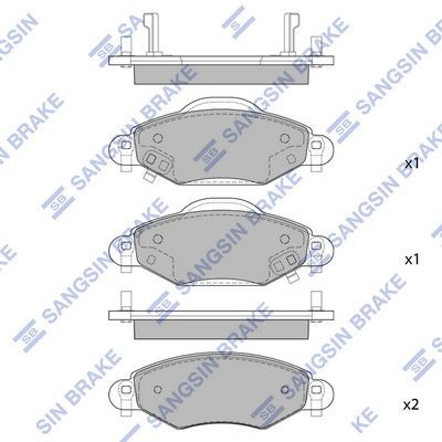 MP3583 Mintye Передні гальмівні колодки