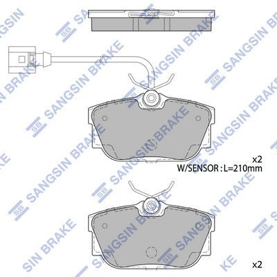 Колодки гальмівні задні, дискові на Volkswagen Transporter T3 25, 253, 255