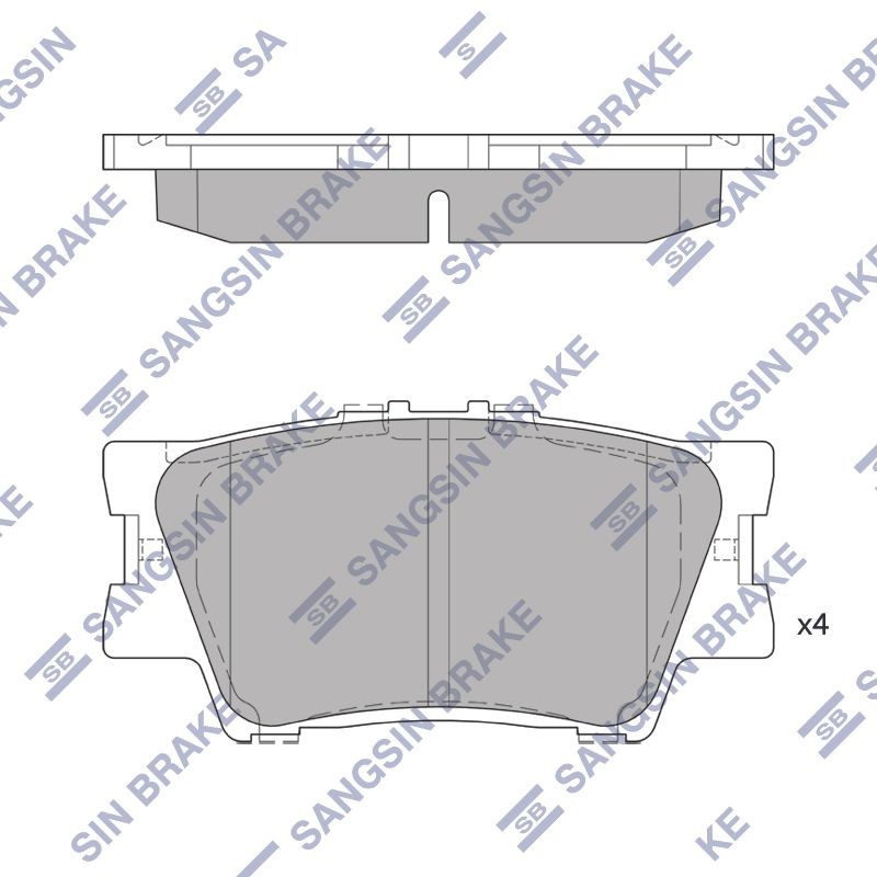  Задні гальмівні колодки Toyota Camry 6