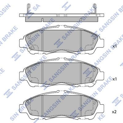 84273722 General Motors Передні гальмівні колодки