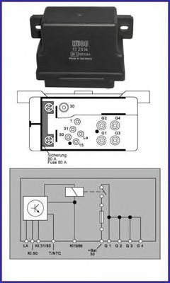 Купити Реле свічок накалу Mercedes Bus 207-310  601