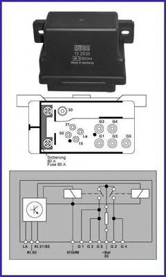 A0255455432 Mercedes Реле свічок накалу