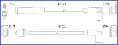 Проводи високовольтні на Nissan Sunny I B11