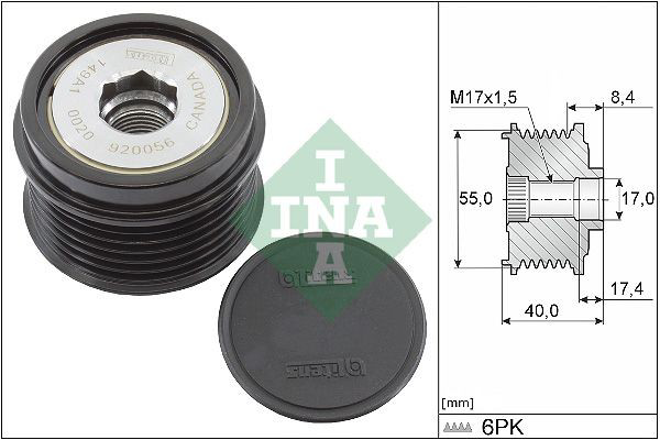 Купити 535033610 INA Шків генератора