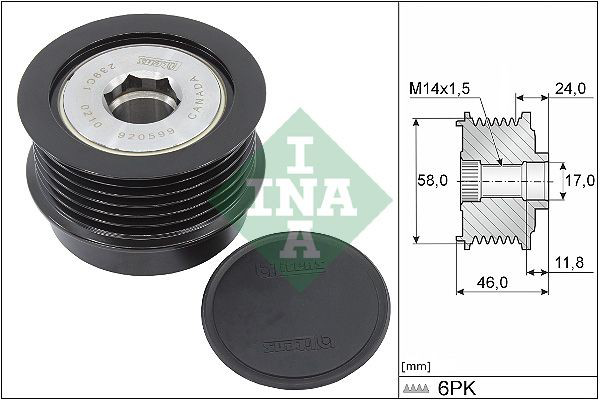 Інерційний шків INA 535035510 ціна, від 57.82 USD