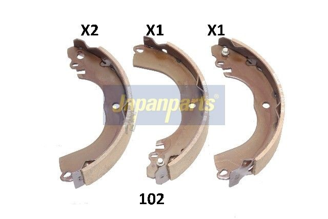 GF102AF Japan Parts Колодки гальмівні задні, барабанні