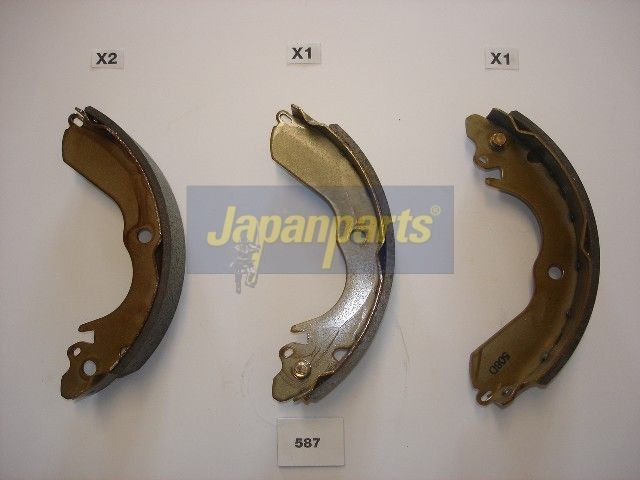 GF587AF Japan Parts Колодки гальмівні задні, барабанні