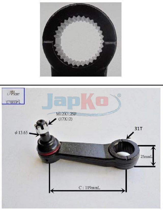 Сошка рульового керування Japko 52H00 ціна, від 40.49 USD
