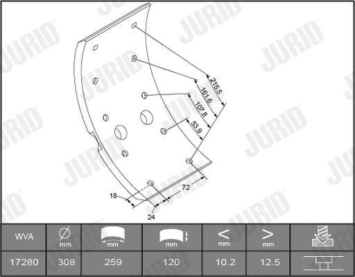 Колодки гальмівні передні, барабанні Mercedes A6734213531 ціна, від 73.41 USD