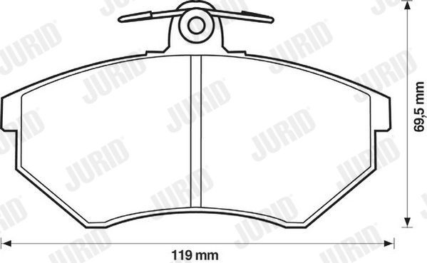 Тормозні колодки BMW 34111160712